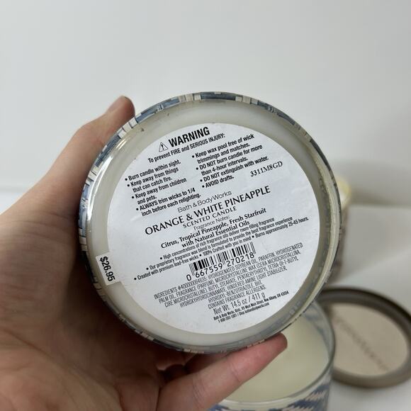 Bath & Body Works Candles Sedona Sandstone Bali Icelandic Waters 3 Wick 14.5oz - Picture 9 of 10